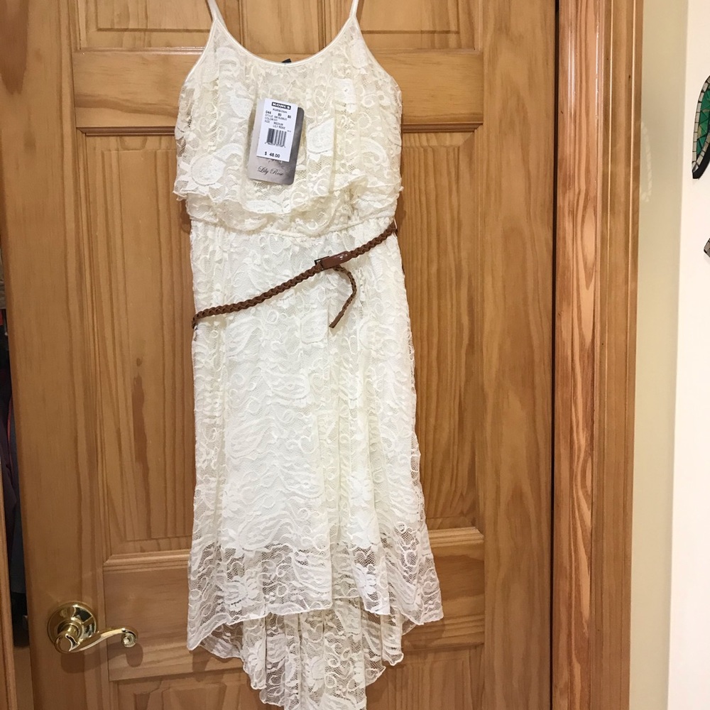 Lily Rose medium ivory lace dress